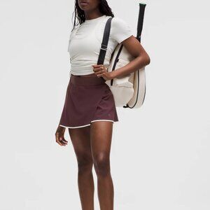 Lululemon Lightweight Wrap-Front Tennis Skirt on Maroon